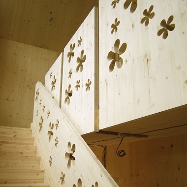 Bespoke staircase design for Flower House in Inverness, winner of Scotland Housing Expo.
