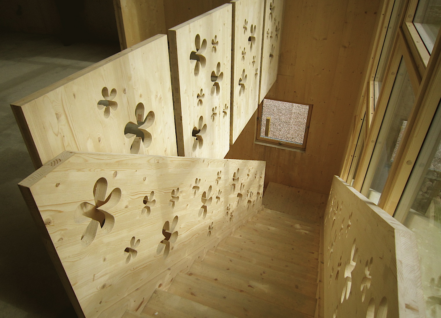 Flower House bespoke staircase in state-of-the-art sustainable home.